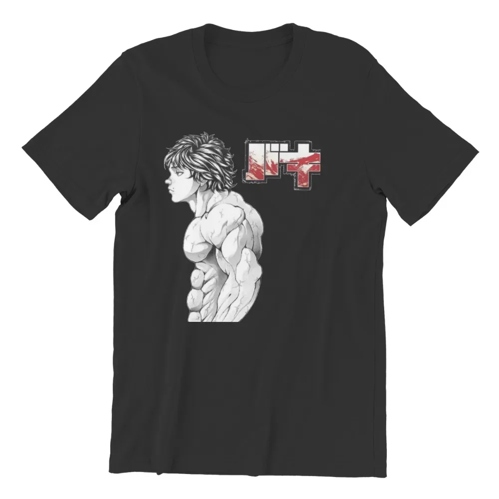 Летняя футболка Baki Hanma комикс крутая для сражений мужчин базовая Повседневная