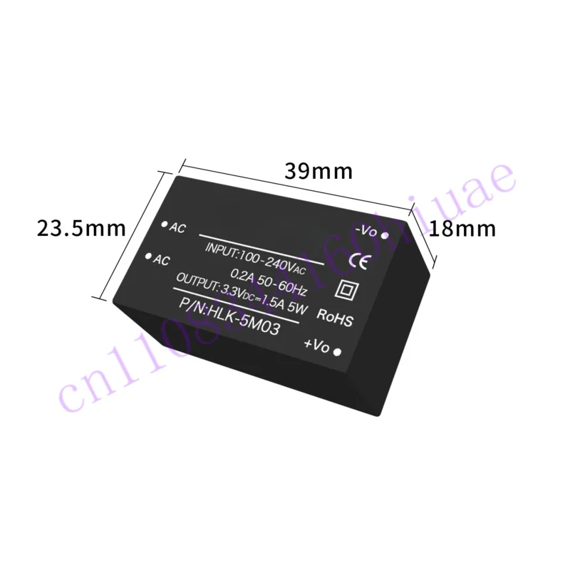 Фото HLK-5M03 HLK-5M05 HLK-5M09 HLK-5M12 HLK-5M15 HLK-5M24 ACDC модуль питания 5 шт. №1