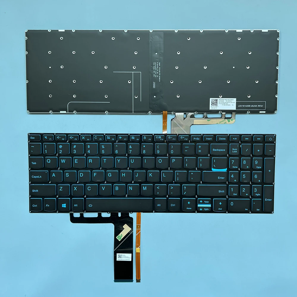 

XIN US клавиатура для Lenovo 320-15IKB L340-15IWL L340-15API L340-15IRH L340-17API с подсветкой ноутбука Blue SN20M61485 PC4SB