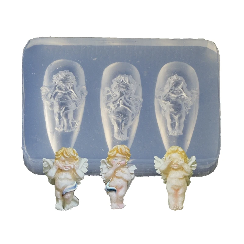 

Форма для ногтей с ангелом подходит для украшения ногтей своими руками принадлежности для маникюра шаблон для ногтей Инструмент Быстрая до...