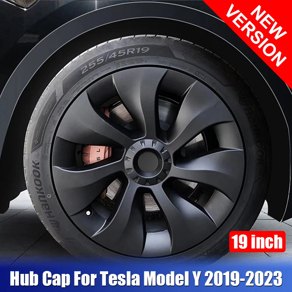 

For Tesla Model Y 2019-2023 19 Inch Hubcap Car Hub Caps Tire Covers Decorative Guard Auto Wheel Protector Automotive Accessories