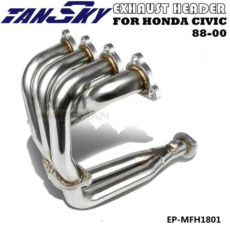 

RACING MANIFOLD EXHAUST HEADER FOR HONDA CIVIC 88-00 CRX DEL SOL SOHC D16 D-SERIES EP-MFH1801