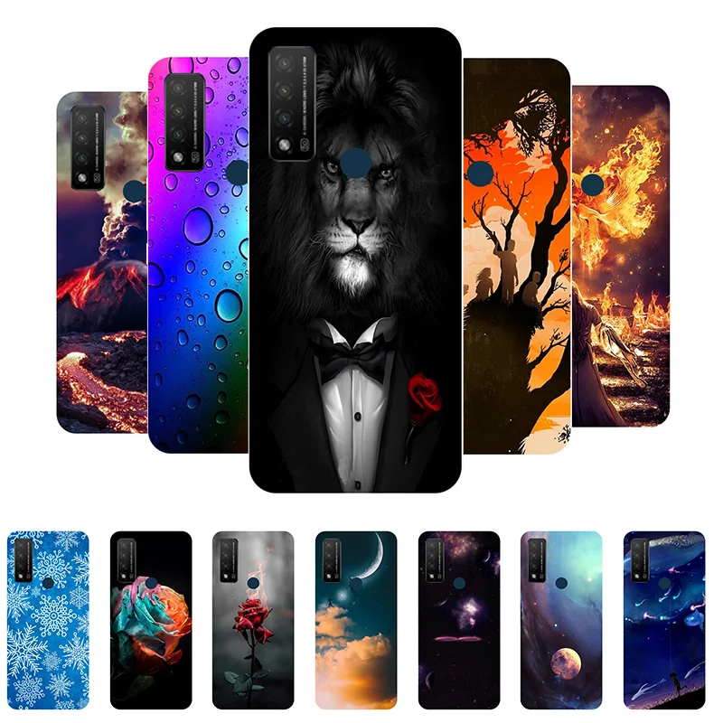 

For TCL 20 R 5G Case Soft Silicone Cool Cartoon Case For Capa TCL 20 R 5G Cover T767H TPU Funda For TCL 20R 5G Phone Case