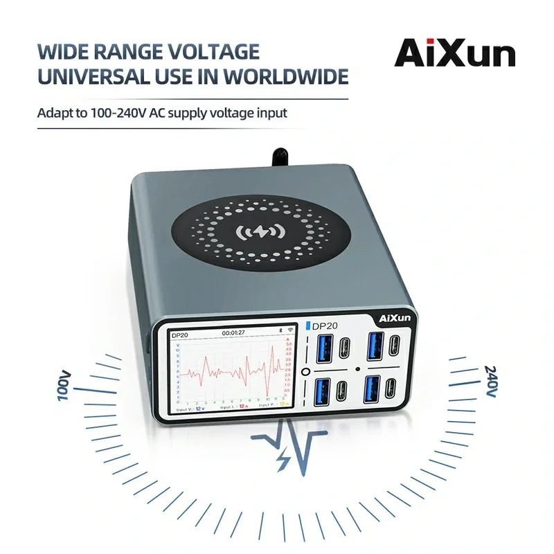 Aixun DP20 Источник питания с импульсным режимом высокой мощности 2 4-дюймовый IPS