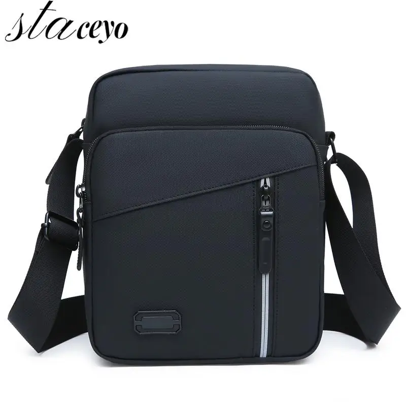 

Мужская сумка через плечо, повседневный мессенджер на молнии с карманом, модный тоут, дорожные мужские сумки через плечо