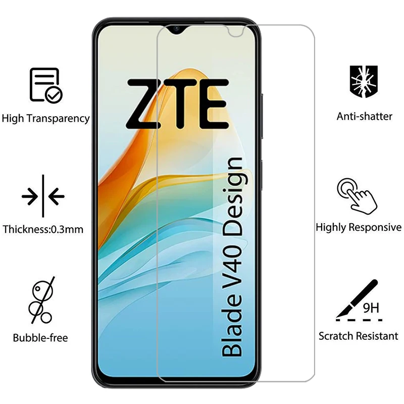 Защитная пленка для экрана zte blade v40 защитное закаленное стекло на bladev40 v 40 v40design