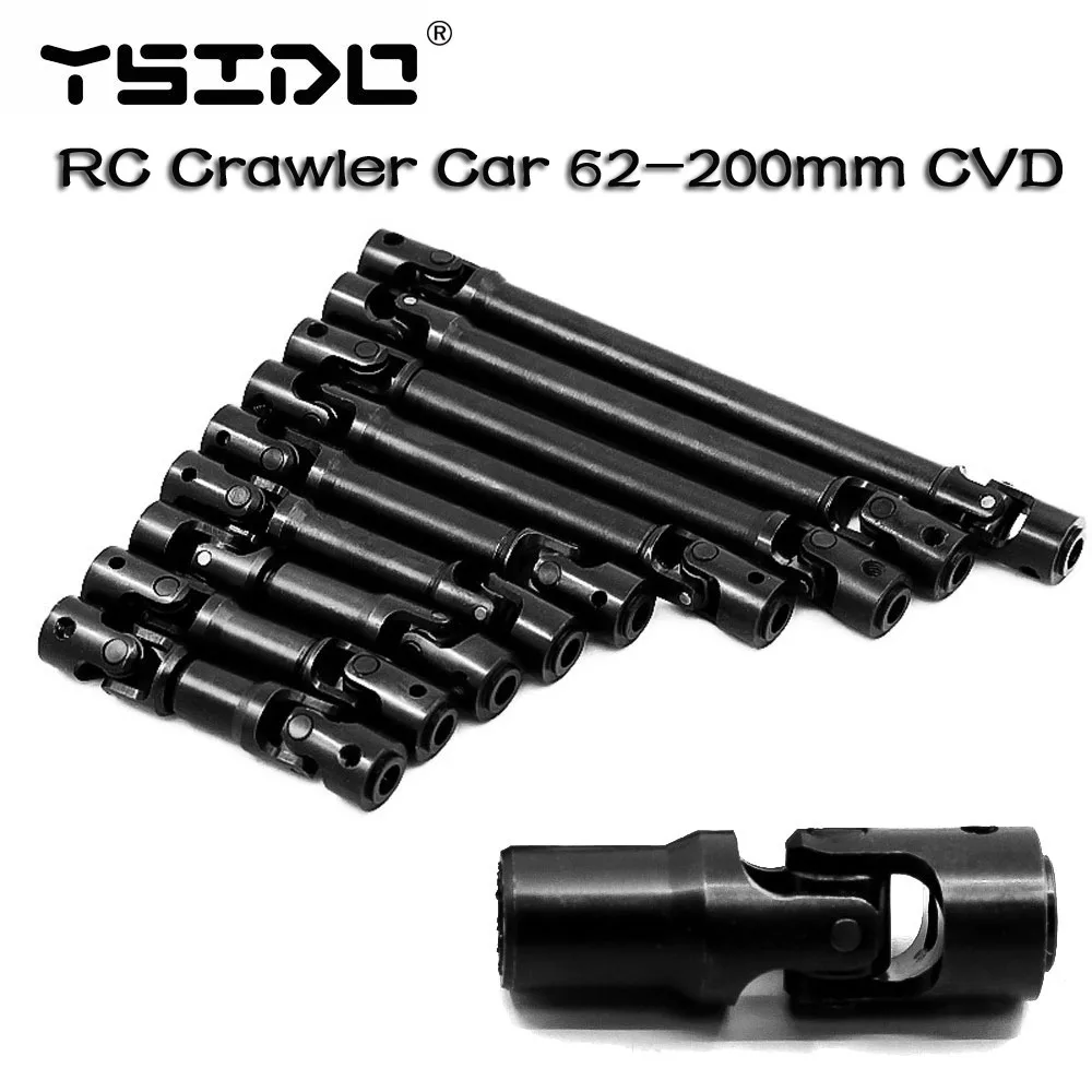 

YSIDO Metal 62-200mm Drive CVD Shaft for 1/10 RC Crawler Car Axial SCX10 90046 TRAXXAS TRX-4 TRX-6 Redcat Gen8 D90 TF2