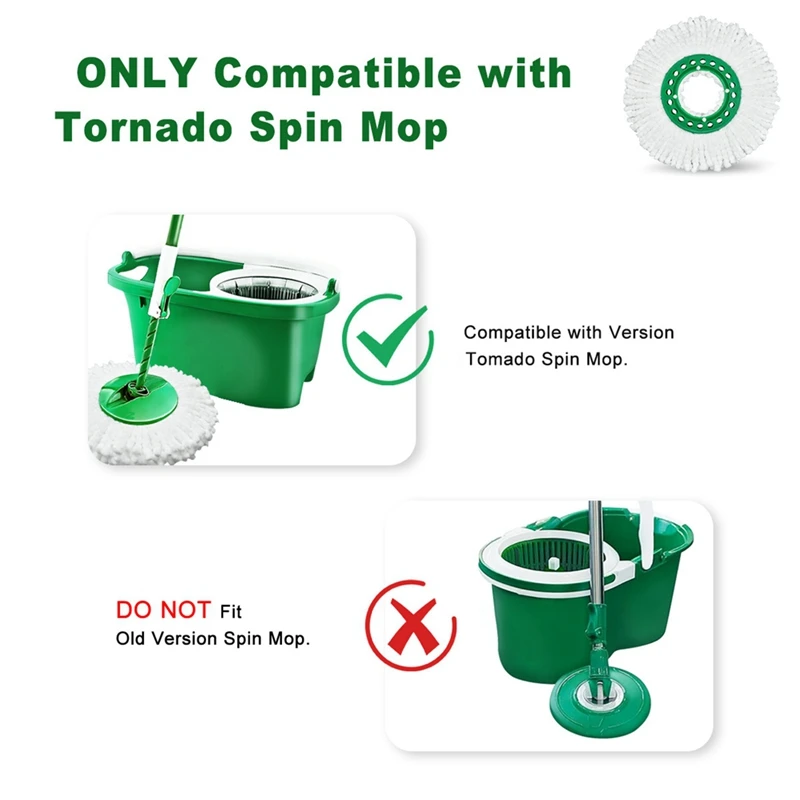Насадка для швабры Libman Tornado сменная моющаяся тряпка из микрофибры