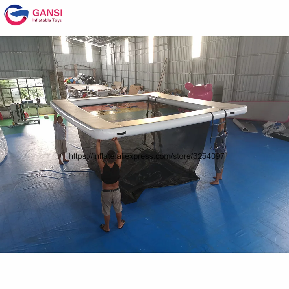 5x5x2 1 м индивидуальный мобильный надувной морской бассейн DWF материал Плавающий