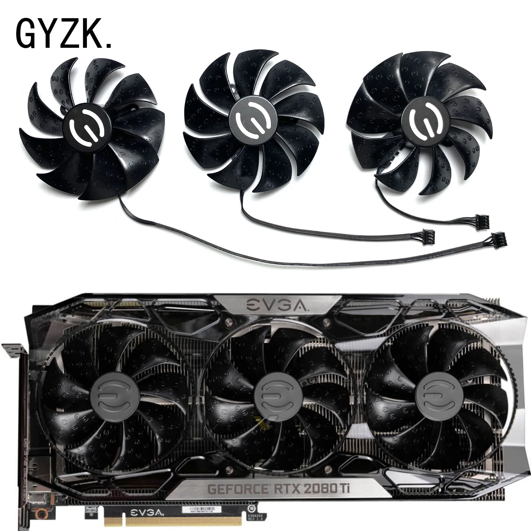 Новинка, сменный вентилятор для видеокарты EVGA GeForce RTX2070 2070S 2080 2080S 2080ti FTW3 ULTRA OC PLD09220S12HH Новинка, сменный вентилятор для видеокарты EVGA GeForce RTX2070 2070S 2080 2080S 2080ti FTW3 ULTRA OC PLD09220S12HH