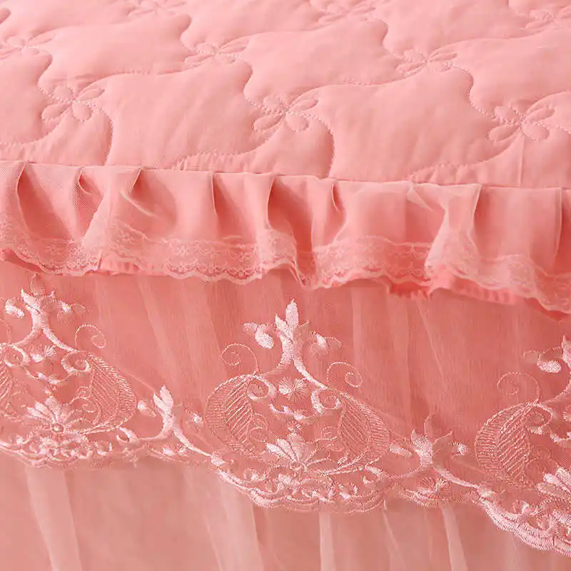 Xuanyu Korean Princess Lace Quilted Thickened Bed Skirt Cotton Added Bedspread Non-Slip Cover .8M