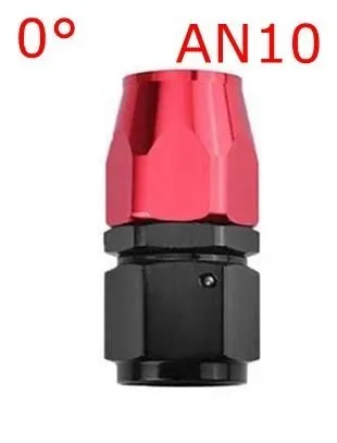 

Универсальный прямой адаптер для шланга масла AN4/AN6/AN8/AN10/AN12, 45, 90, 180 градусов, черный, красный