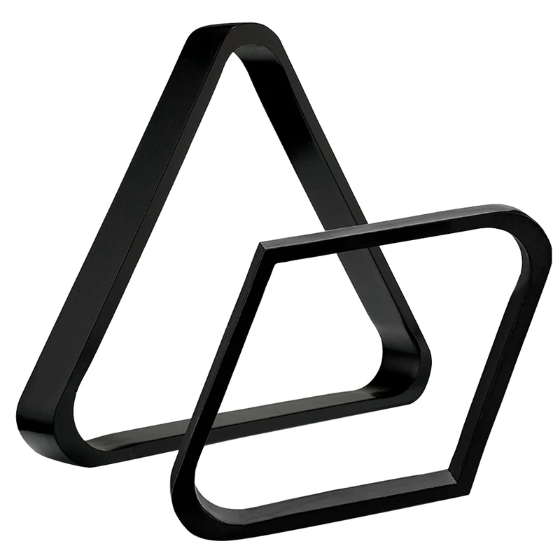 

Wooden Billiard Ball Rack Solid Wood 2-1/4 Inches Billiard 8-Ball Triple-Cornered Rack And 9-Ball Diamond Billiard Rack