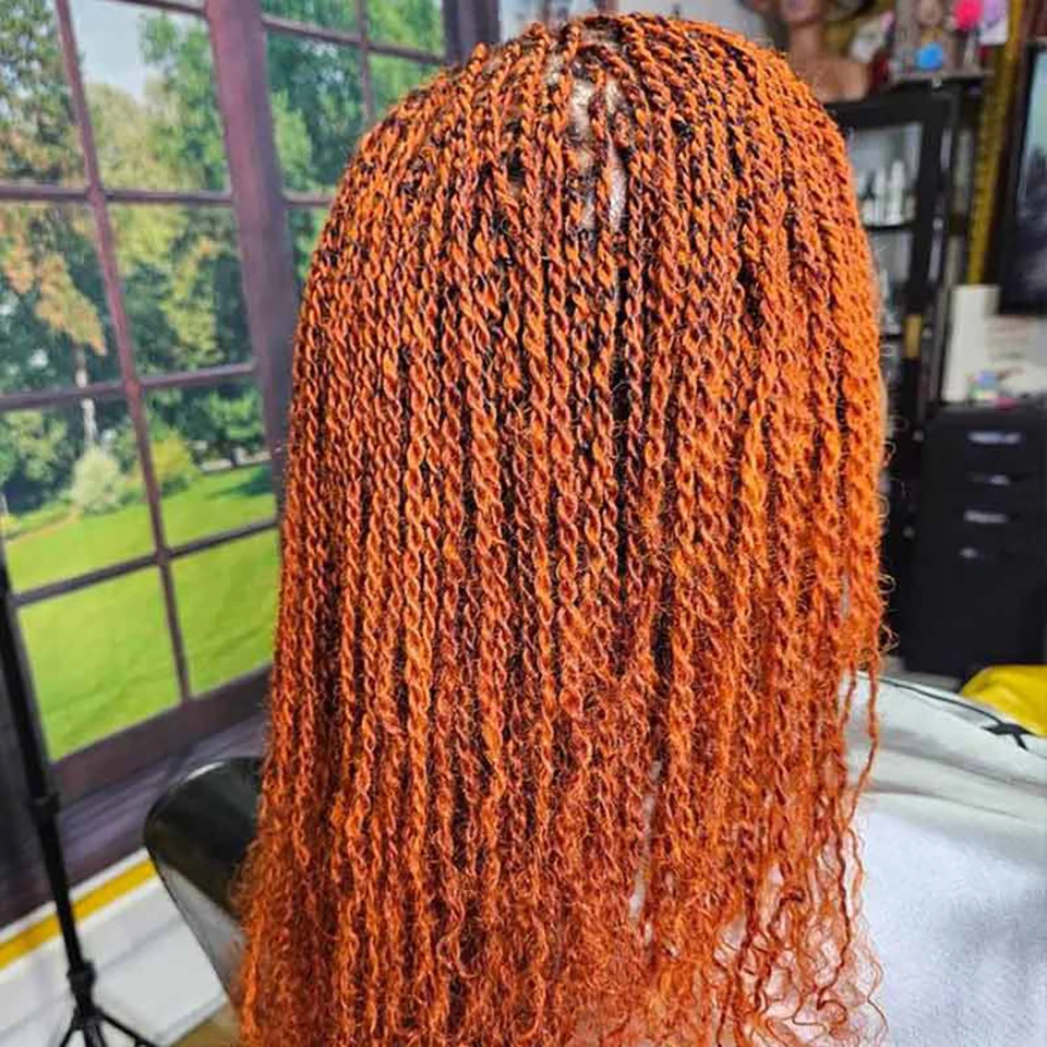 Имбирно-оранжевые наращивания Remy бразильские афро-кудрявые человеческие волосы
