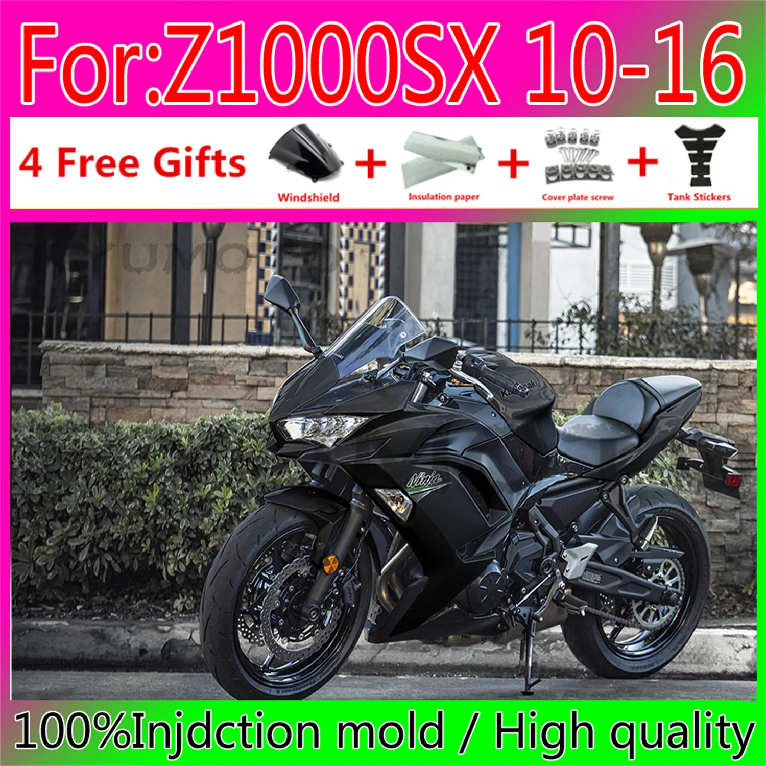 

Обтекатели для мотоциклов kawasaki Z1000SX 2010 2016 Z1000SX 2010 2016 ABS пластиковые литьевые формы Обтекатели для кузова