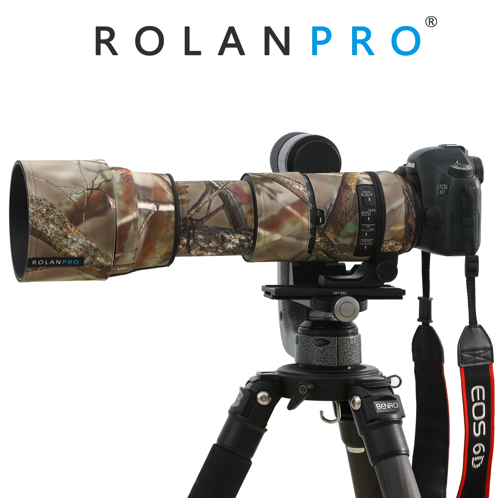 ROLANPRO Lens Camouflage Coat Rain Cover for SIGMA 150-600mm F5-6.3 DG OS HSM Contemporary (AF Version) Lens Sleeve Guns Case