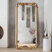 Nordic Frame Vintage Mirror Wall Art Girls Large Hanging Luxury Aesthetic Dresser Antique Mirror Design Spiegel Bathroom Decor