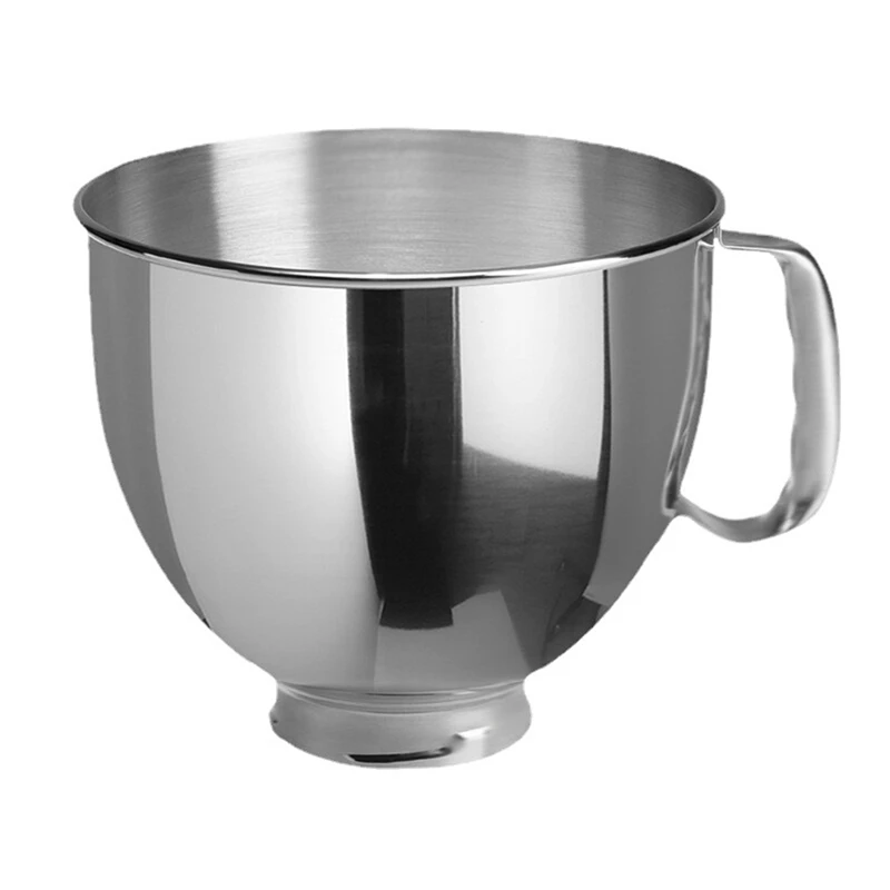 

For Kitchenaid Classic&Artisan Series 4.5QT/5QT Mixer 304 Bowl Stainless Steel Mixer Bowl Dishwasher Safe
