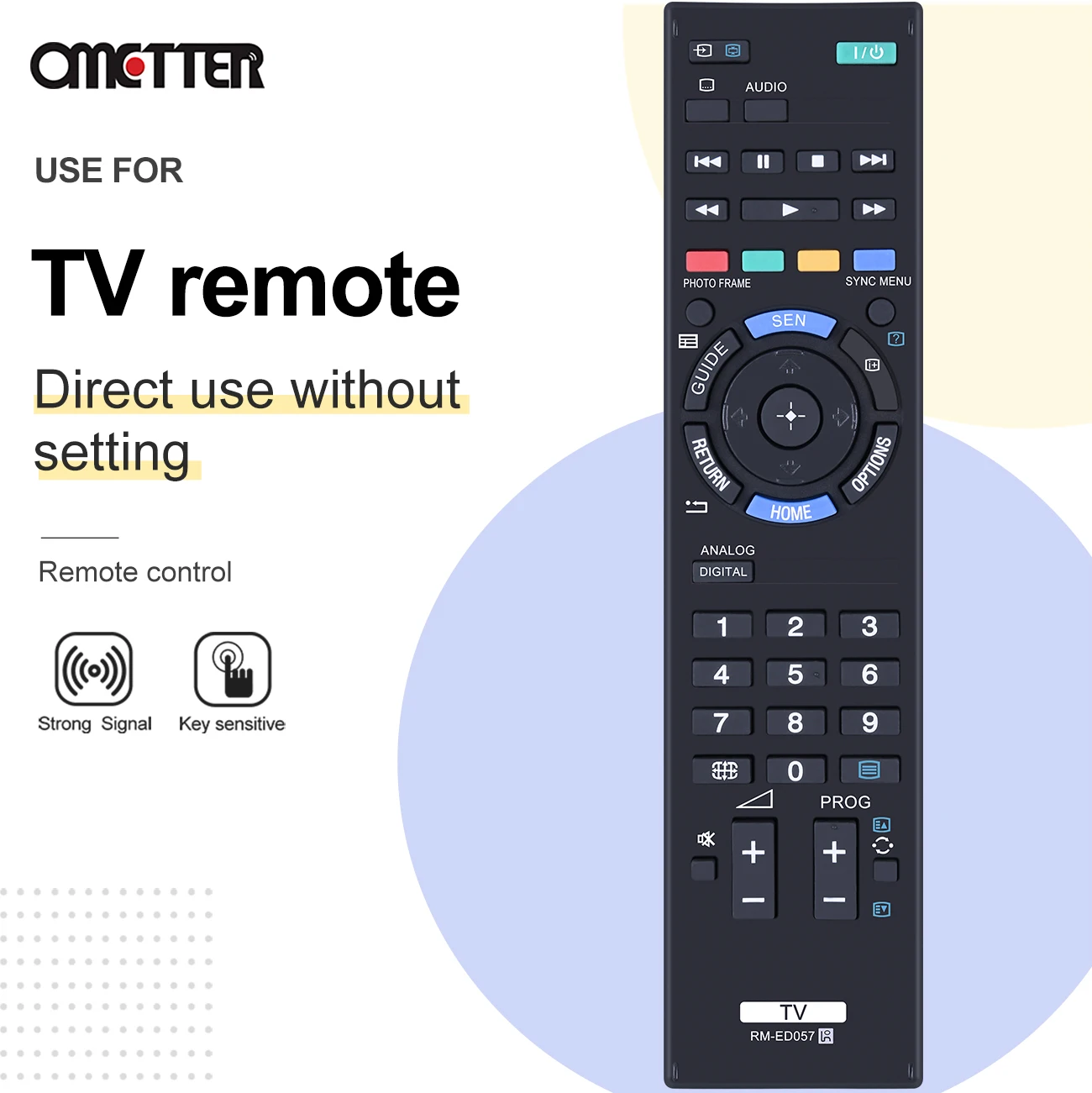 Новый телефон, пульт дистанционного управления, подходит для Sony TV RMED057 RM-ED057 KDL60R520A