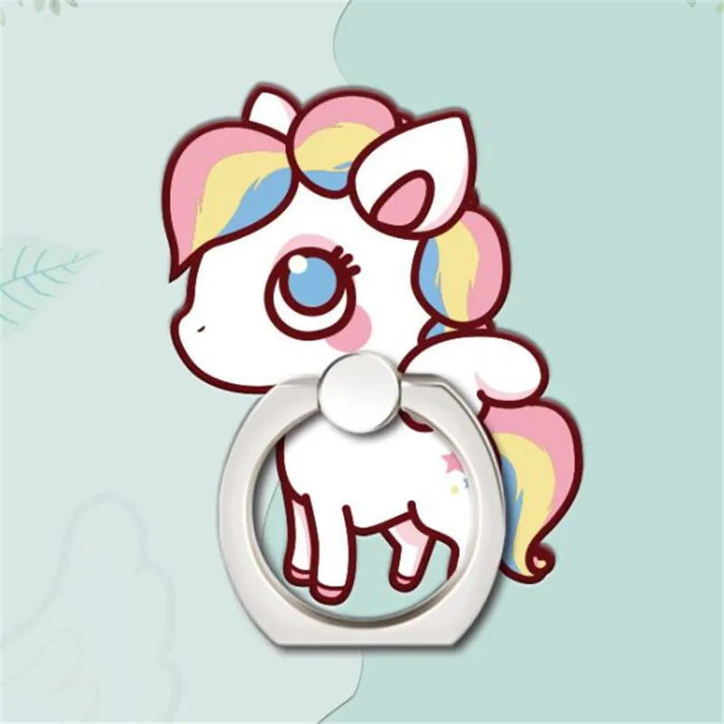 Подставка для мобильного телефона Pegasus Unicorn Metal Finger Ring Stand Support для iPhone 12 All on.
