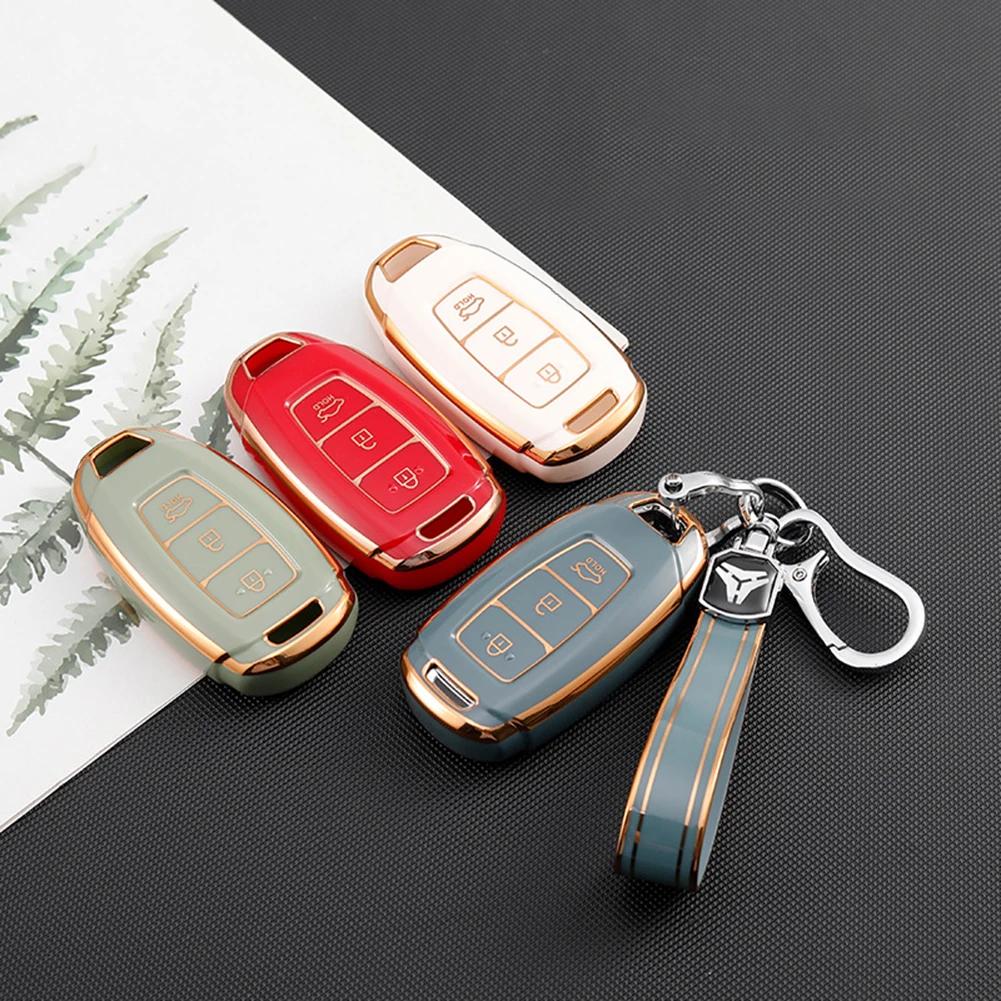 

TPU Car Smart Key Case Cover Shell Fob Case Cover For Hyundai Palisade Elantra GT And 2019-2022 3 Buttons