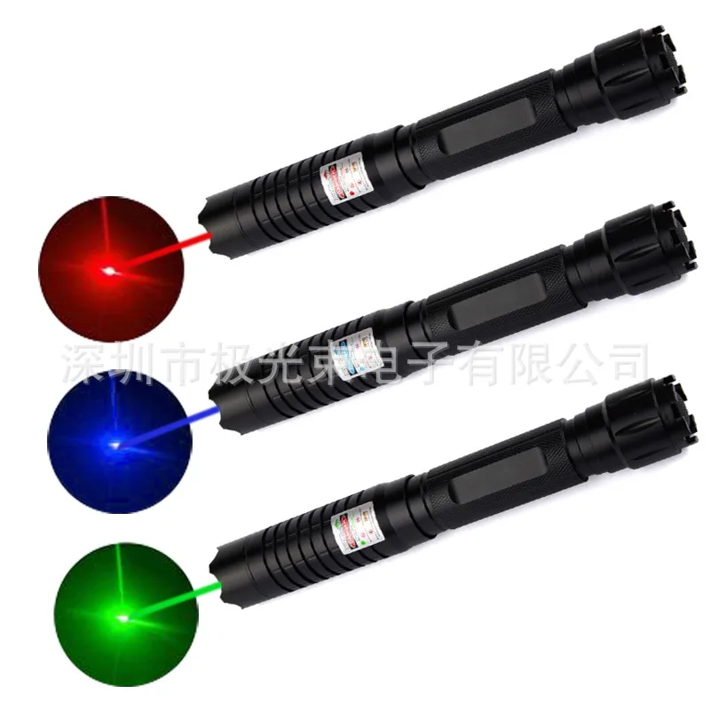 

009 Blue Green Red Outdoor Self-Defense Indication Laser Pointer Laser Flashlight Rescue Signal Light Pointer Guide