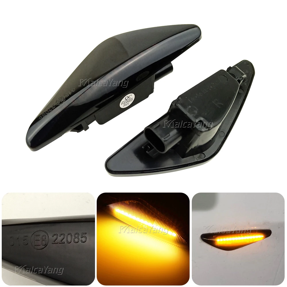

2PCS For BMW X3 F25 2011-2017 X5 E70 2007-2013 X6 E71 E72 2008-2014 Dynamic LED Light Side Marker Sequential Indicator Blinker