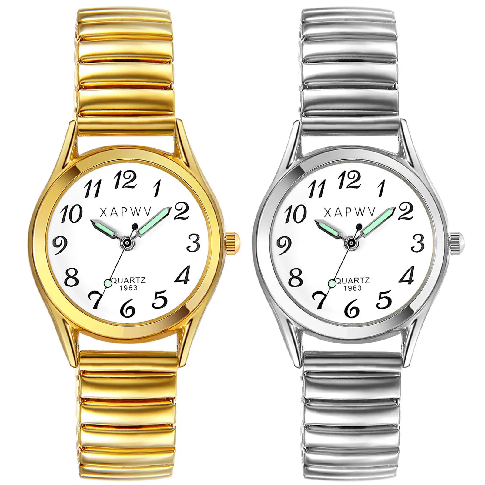 

Lancardo Fashion Women Flexible Elastic Band Watch Steel Strap Dress Luxury Luminous Watch for Women Waterproof Wristwatch Gift