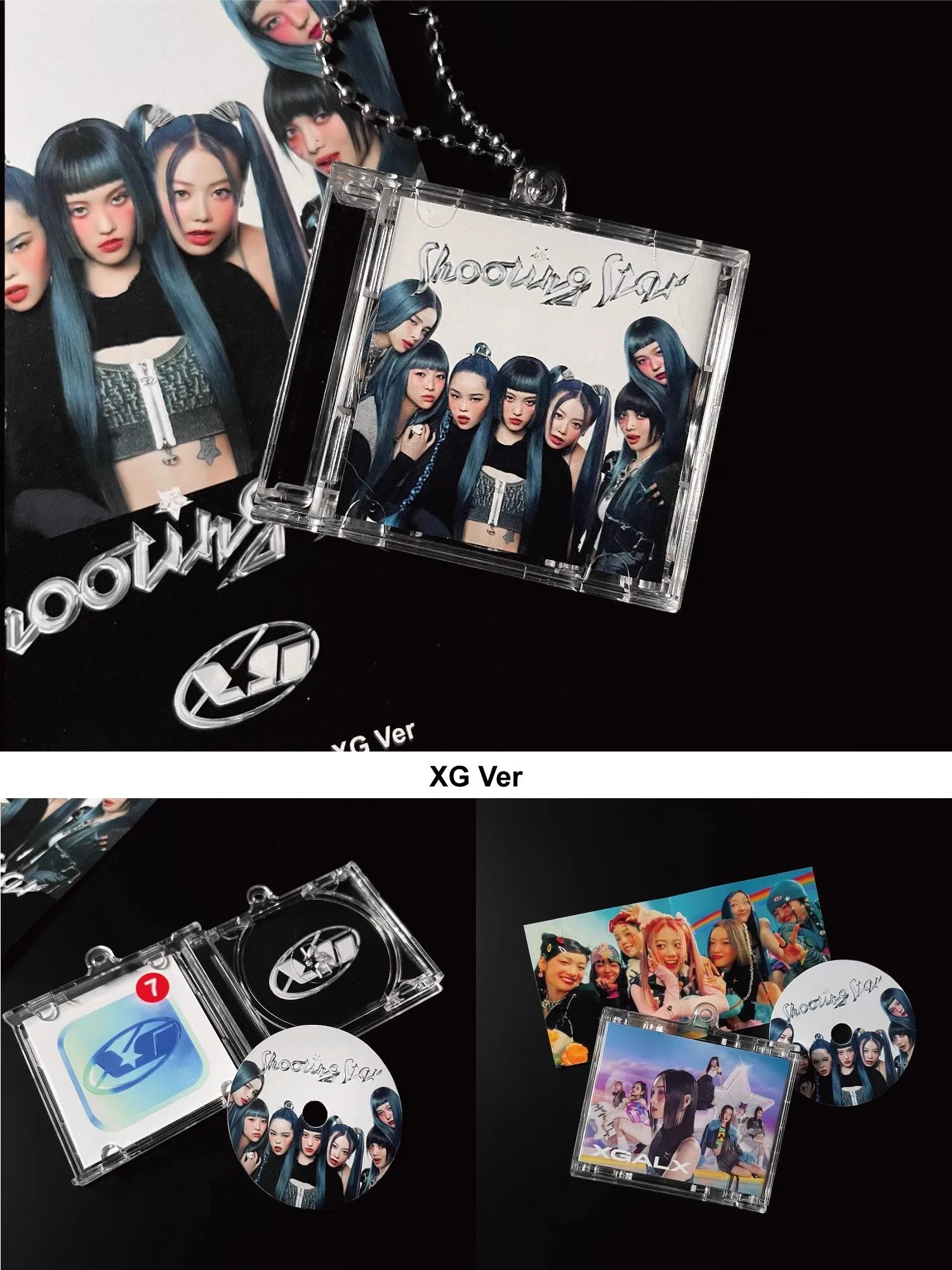 R &amp B XG SHOOTING STAR Альбом DIY МИНИ-музыка CD NFC Брелок для ключей Xtraordinary Girls JURIA 8 шт.