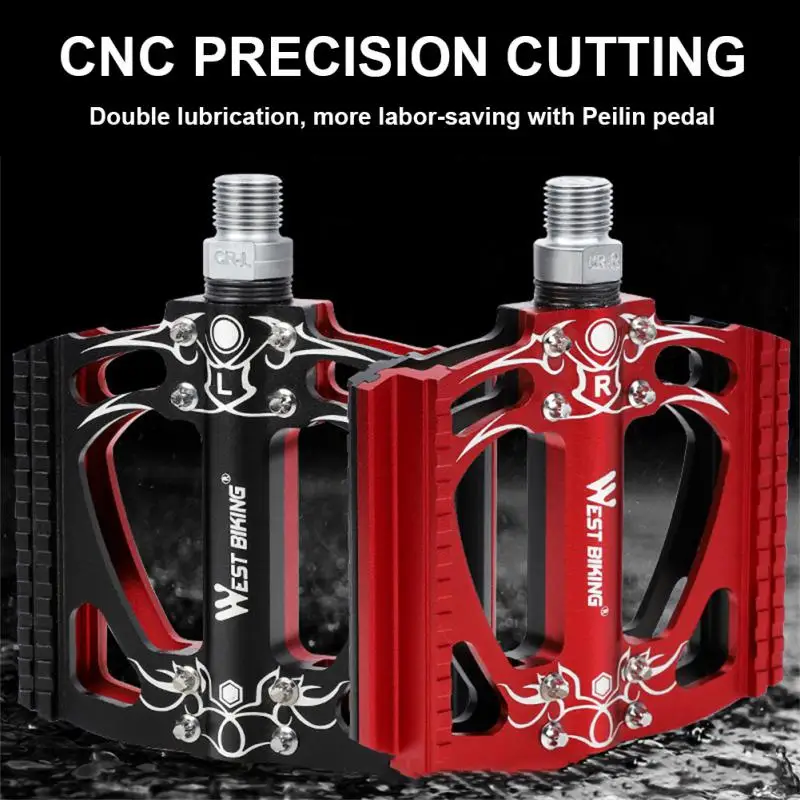 

Bicycle Flat Pedals 14mm Thread For MTB BMX Road Bike Pedal Aluminum Alloy Seal Bearing Bicycle Footrest Accessories