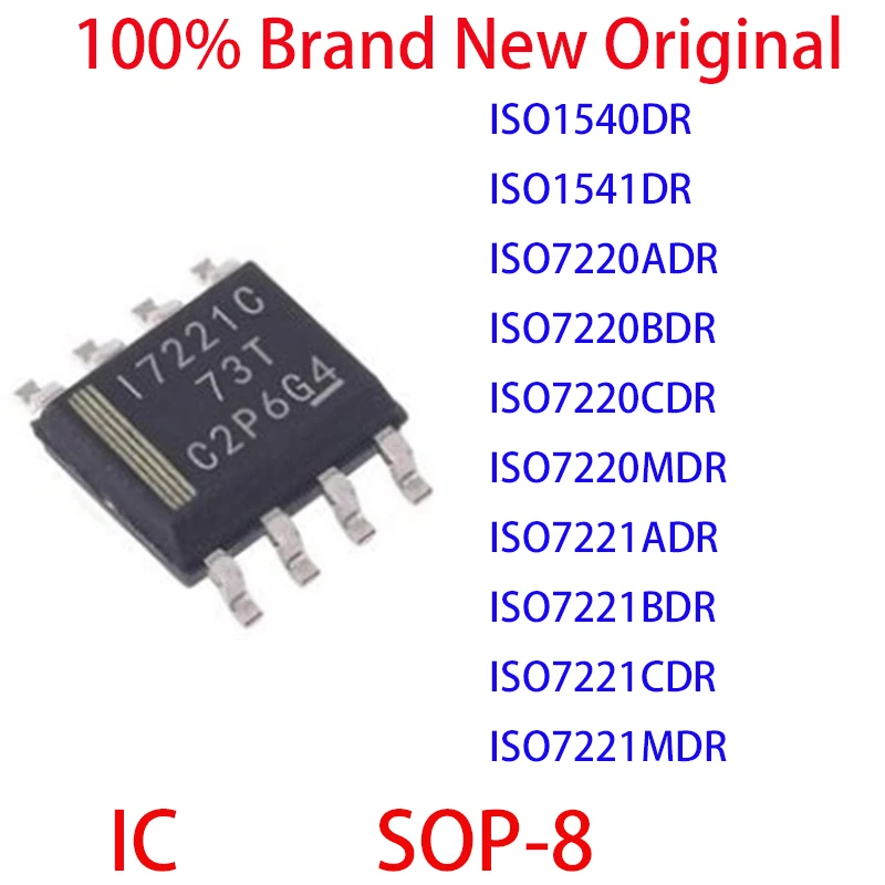 ISO1540DR, ISO1541DR, iso7220адг, ISO7220BDR, ISO7220CDR, ISO7220MDR, iso7221адг, ISO7221BDR, ISO7221CDR, ISO7221MDR, IC SOP-8