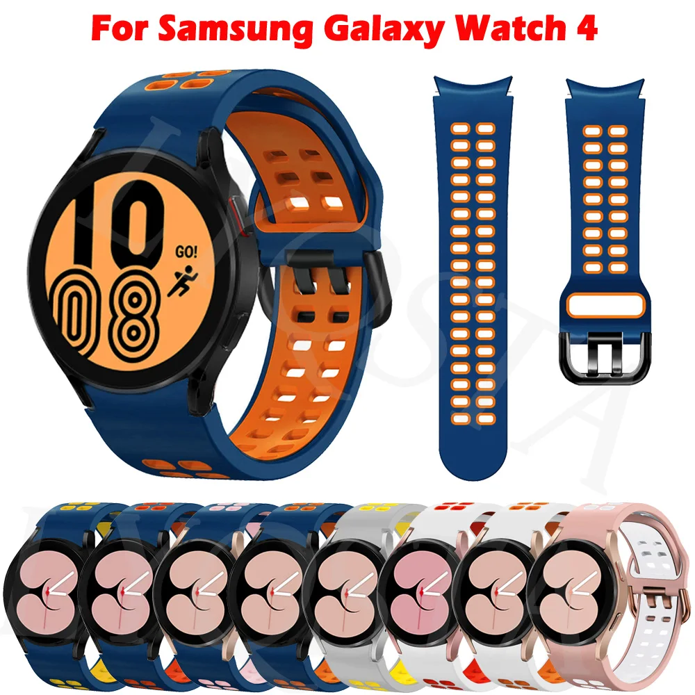 

Ремешок силиконовый для Samsung Galaxy Watch 4 Classic 46 мм 42 мм/Watch 4 44 мм 40 мм