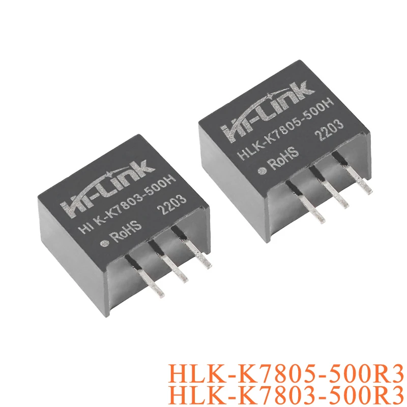 

2PCS K7803-500R3 DC Non-isolated Power Module Ultra Wide Voltage Input 5V 3.3V Regulated Output Protection