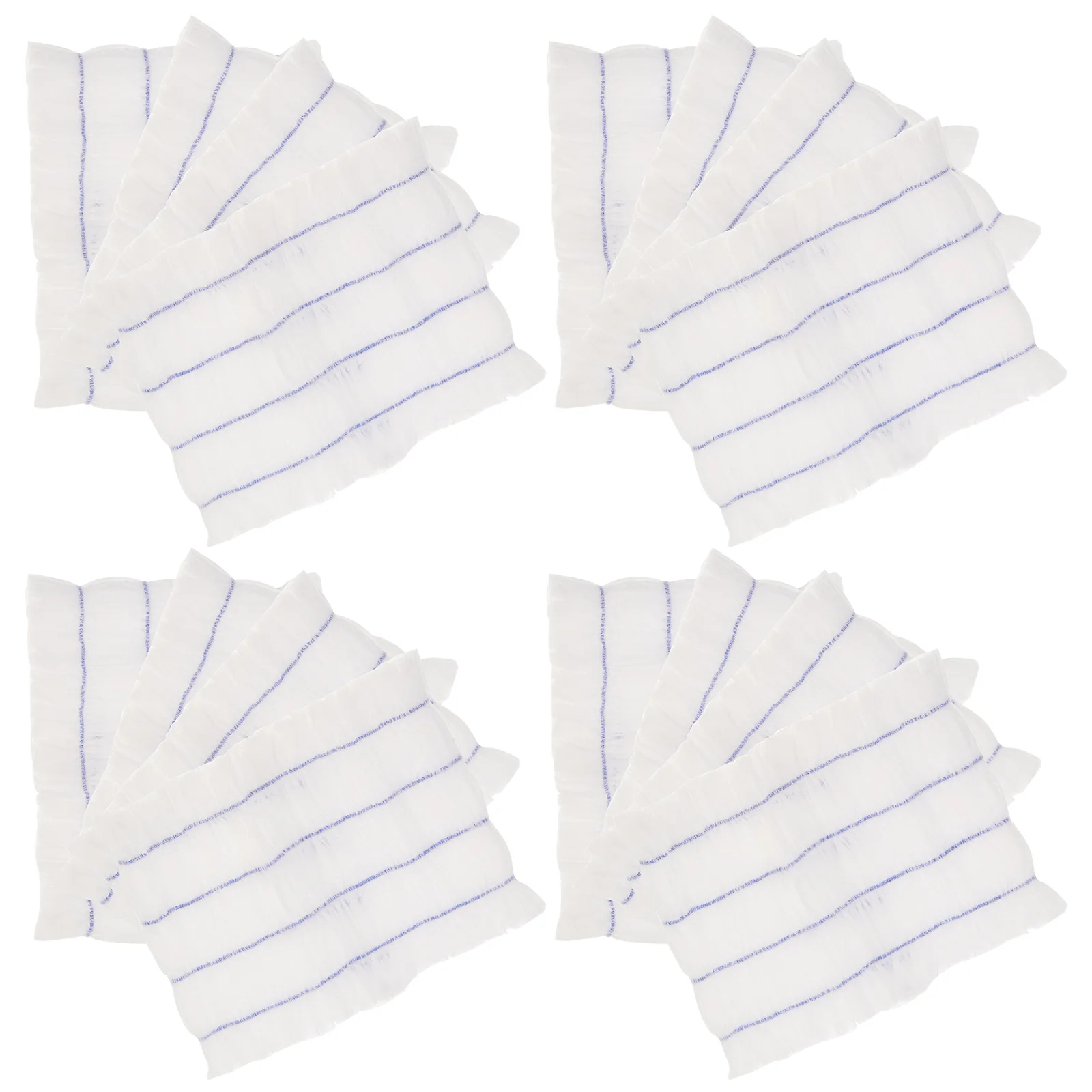 

100pcs Salon Disposable Elastic Hair Wraps Skin Care Headbands for Spa Makeup