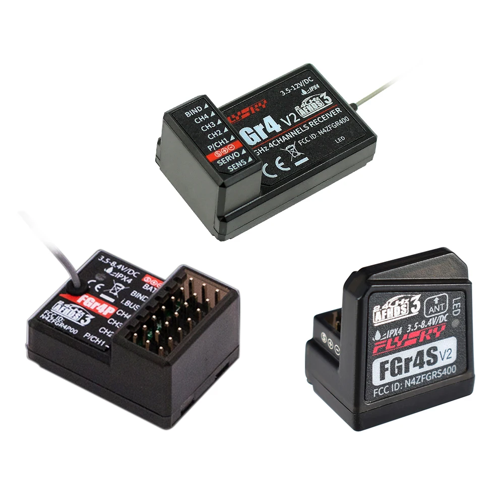 Фото Приемник Flysky FGR4S FS-FGR4S 4-канальный 2.4G с возможностью PPM/IBUS выхода для передатчика Flysky FS-FG4 №3