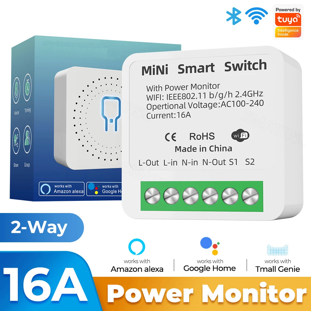 

Модуль умного переключателя SZKOSTON Wi-Fi ZigBee 16A
