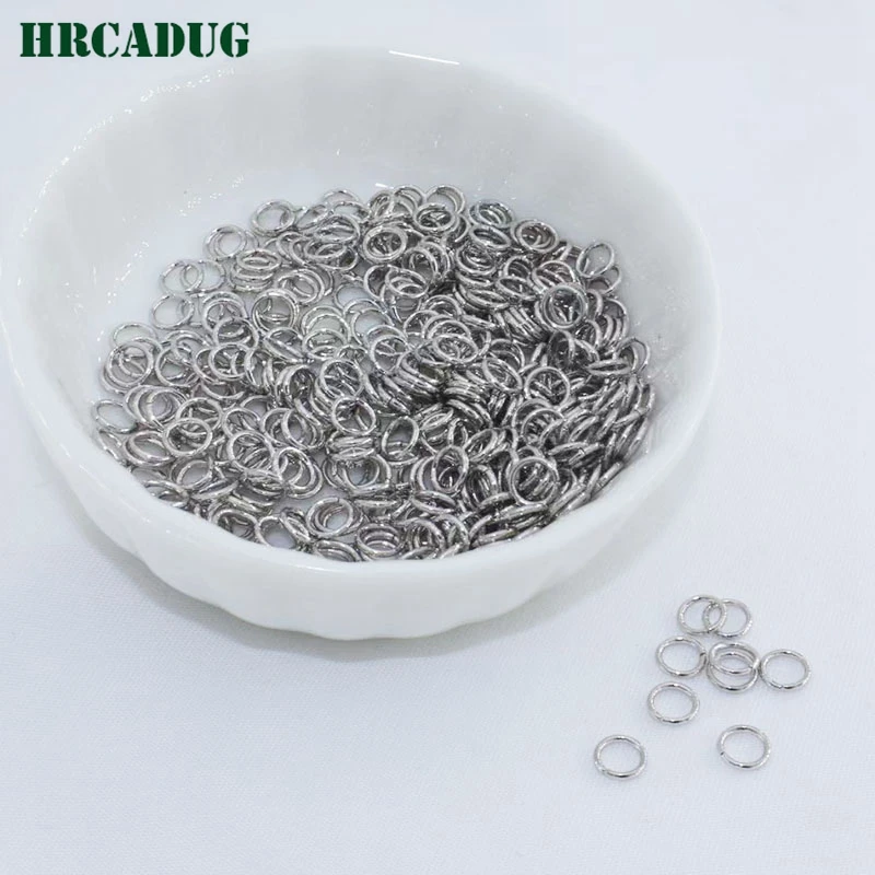 50 Pieces Open Jump Ring 18K Gold Plated Brass Metal Split Rings For DIY Bracelet Necklace Jewelry Making Accessories Supplies