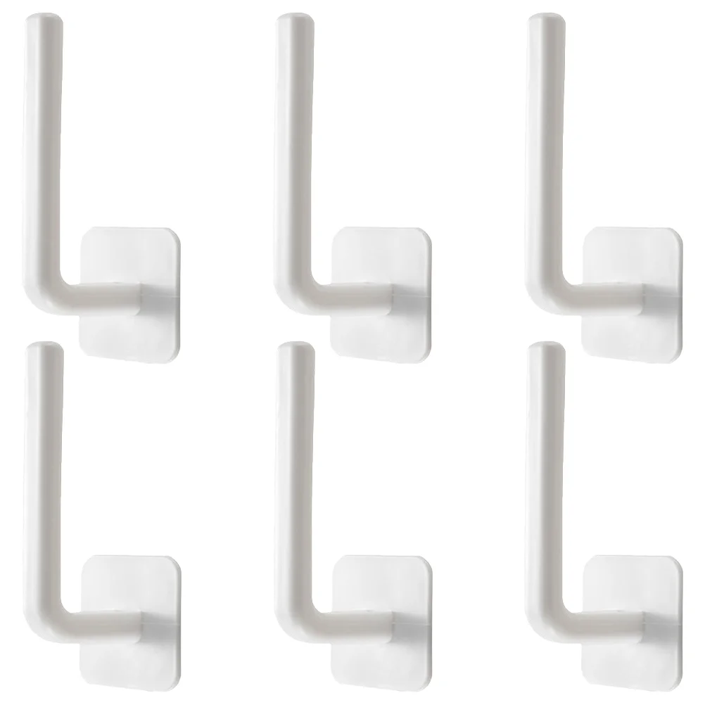 

6 Pcs Hat Hooks For Wall Organizer Headband Cowboy Storage Holder Hanger Hats Rack Nail Free No Drilling