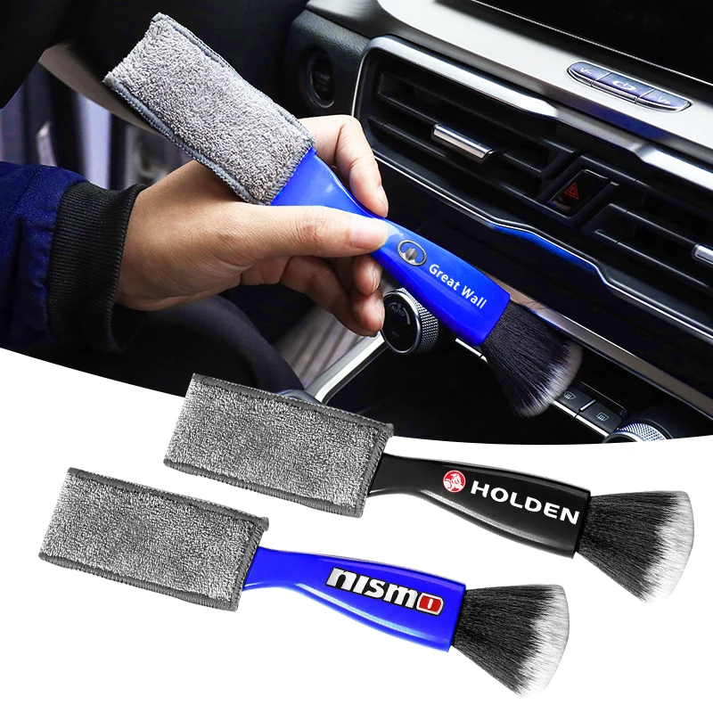 2 в 1 Автомобильная щетка для чистки воздуховыпускного отверстия, многофункциональная щетка для защиты от пыли для Toyota логотип TRD RAV4 Levin Reiz Corolla Chr Yaris Camry Racing 2 в 1 Автомобильная щетка для чистки воздуховыпускного отверстия, многофункциональная щетка для защиты от пыли для Toyota логотип TRD RAV4 Levin Reiz Corolla Chr Yaris Camry Racing