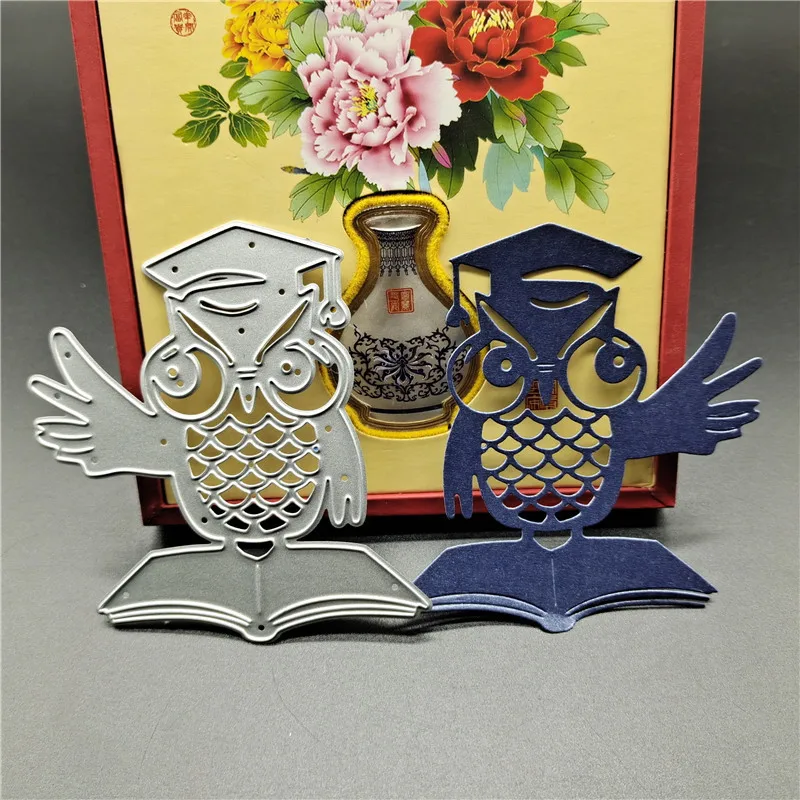 

2022 New Doctor Owl Metal Cutting Dies Scrapbook Die Cuts Punch Mold Album Embossing Stencil Card Crafts Blade Template