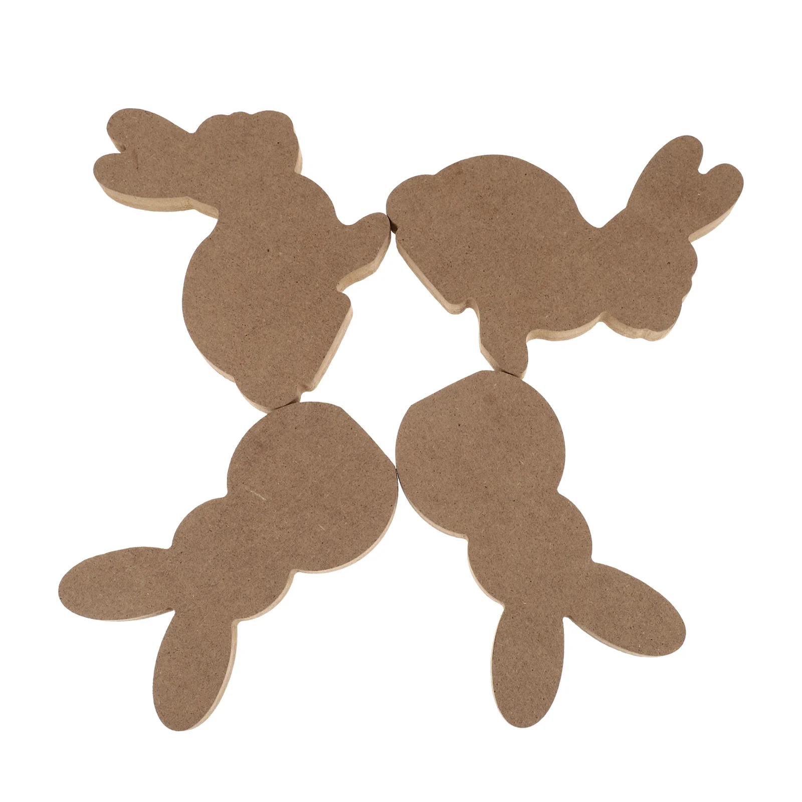 

4pcs Adorn DIY Decors DIY Crafts Unfinished DIY Decor for Gift Decor Children Festival