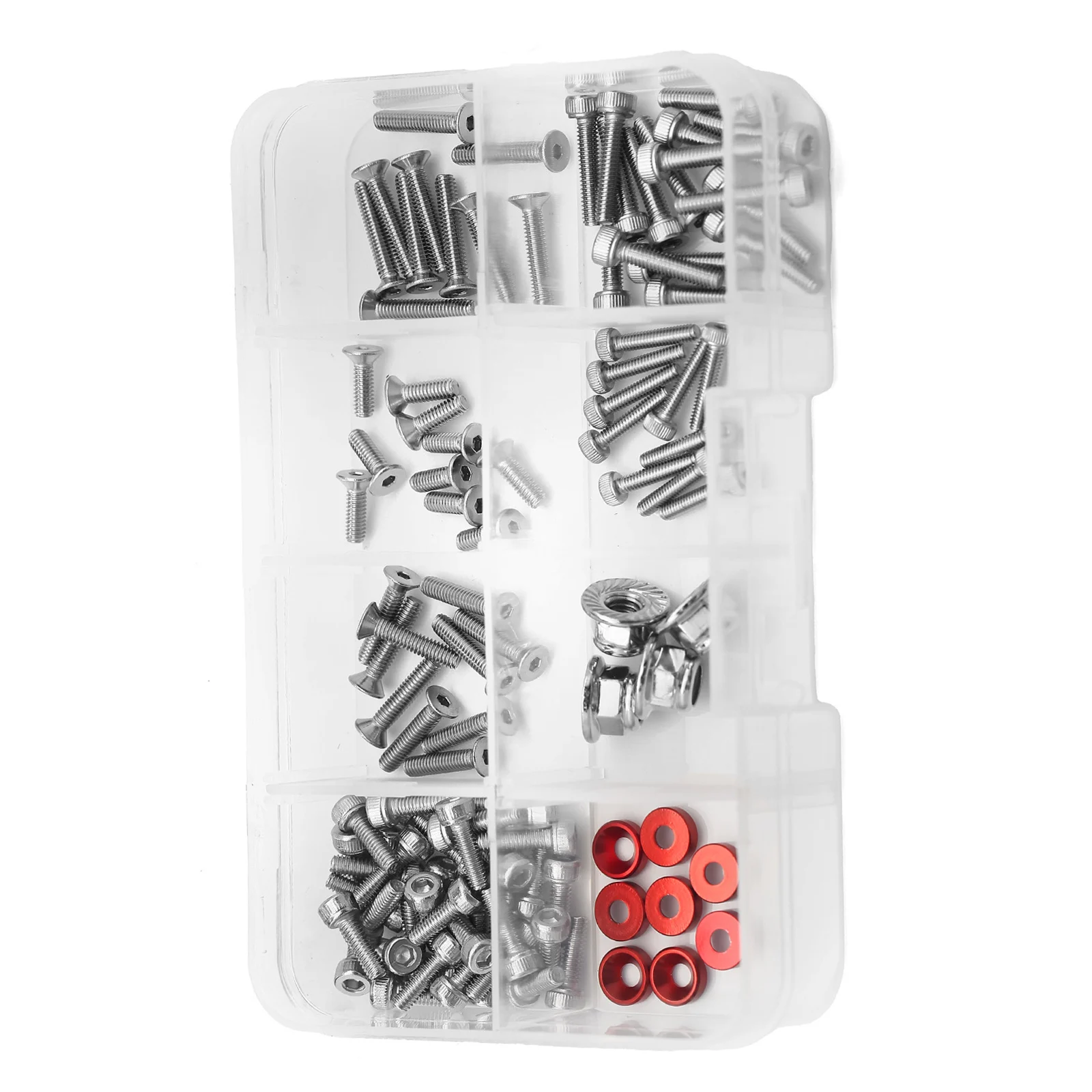 1 коробка металлических винтов с шестигранной головкой и плоской круглой