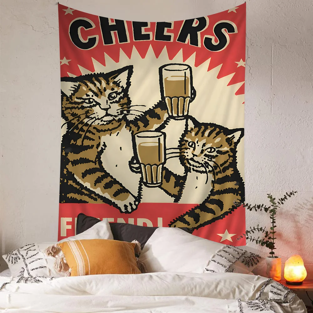 Все что здравствует пьяный ужин домашнее животное кошка классический аниме