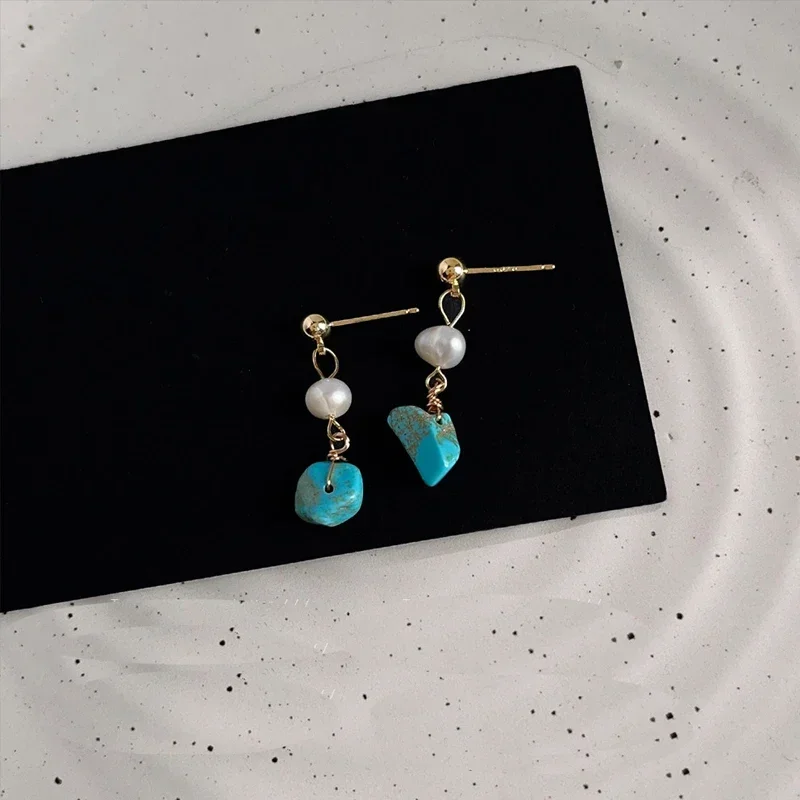 Новинка 2024 года серьги-капли из серебра 925 пробы с натуральным жемчугом