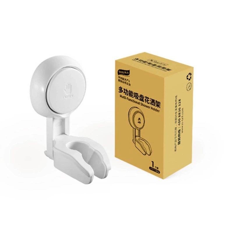 

Shower Head Holder Suction Cup Wall Mount Shower Arm Bracket Adjustable