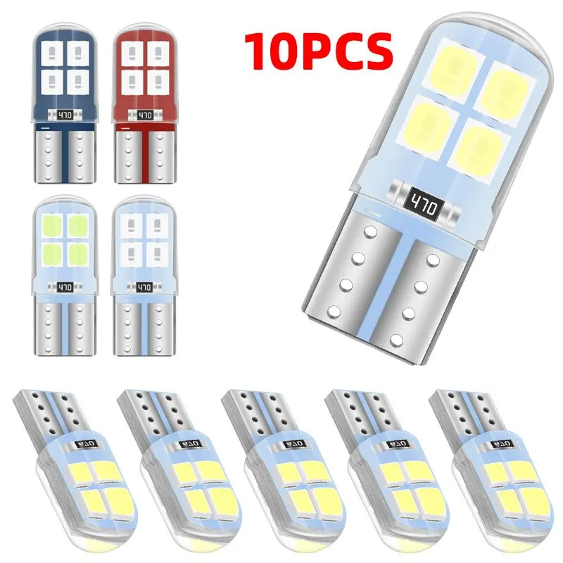 10x3030 8SMD LED T10 W5W Автомобильная Внутренняя Лампа Для Чтения Универсальная NoError License