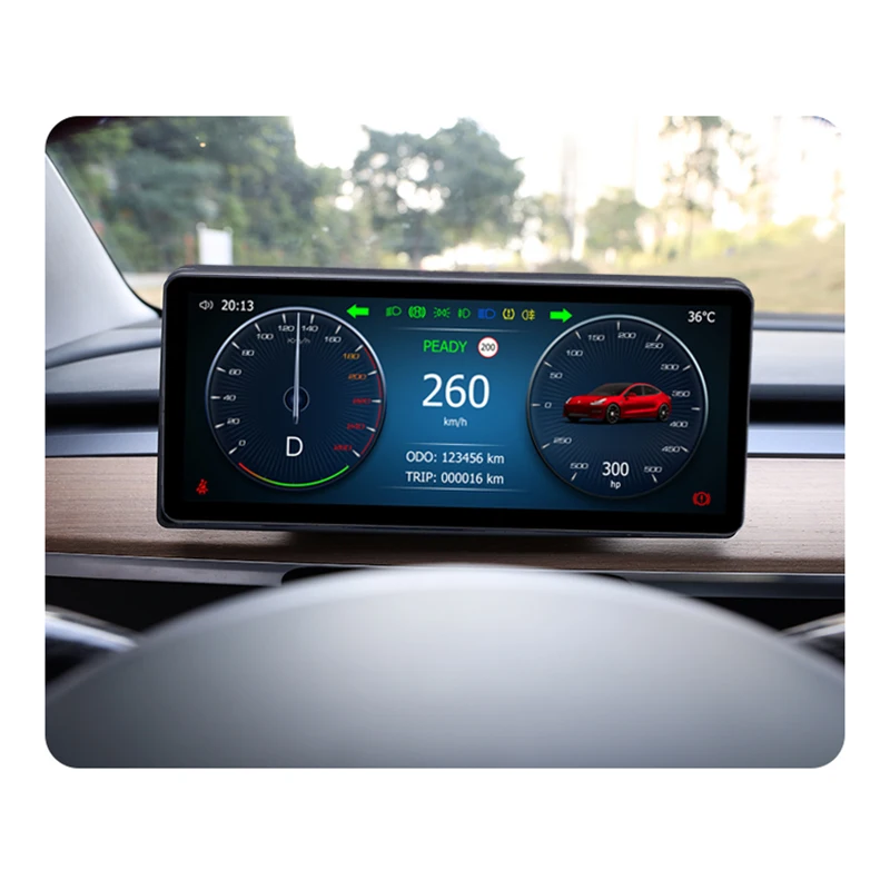 8.8 Inch Car LCD Digital Instrument Panel For Tesla Model 3 Y Linux Multimedia Player Display Dashboard Gauge Cluster images - 6