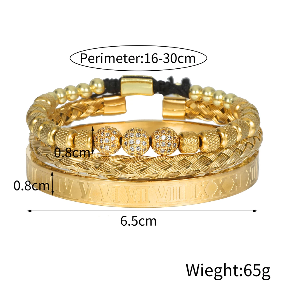 Роскошные круглые бусины из фианита с микрозакрепкой 3 шт. очаровательные