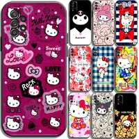 hello kitty 2022 phone cases for xiaomi redmi note 10 10s 10 pro poco f3 gt x3 gt m3 pro x3 nfc coque carcasa