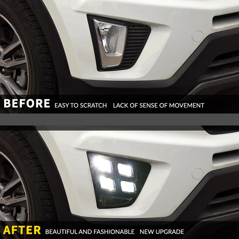 Автомобильные аксессуары водонепроницаемые ABS 12 В светодиодные дневные ходовые